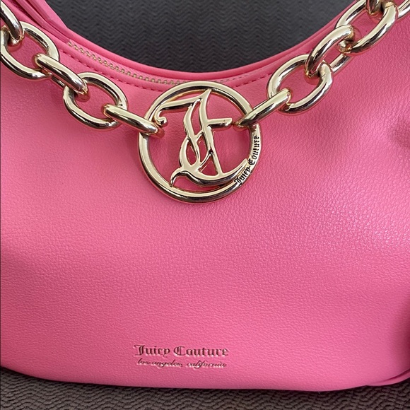 SOLD! Juicy Couture Exclusive Pink Lemonade Hold Up Hobo - Picture 5 of 12